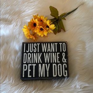 Home Decor- Wine and Dogs